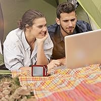 Vista 3 de TXEsign Funda protectora de viaje de silicona compatible con JBL GO 2 Altavoz impermeable portátil (rojo)