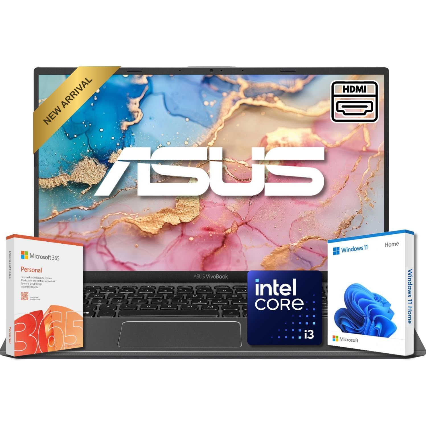 Vivobook 15 Laptop | Intel Core i5 | 36GB DDR4 RAM | 2TB PCIe SSD | 15.6" FHD 1080p Display | Windows 11 | Thin & Portable Laptop for Students and Business