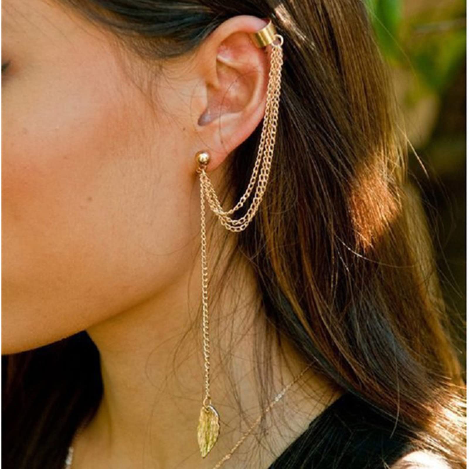 Inateannal Orecchini A Perno A Foglia Boho Orecchini A Cerchio A Foglia D'argento Orecchini A Goccia A Foglia Di Metallo Orecchini Vintage A Foglia Piccola Huggie Gioielli Per Donne E Ragazze