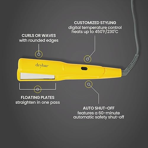 Miniatura 5 de Drybar The Tress Press - Planchas planas de alisado digital  Para un cabello más suave y brillante en una sola pasada