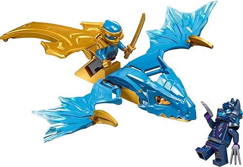 Miniatura 5 de LEGO NINJAGO NYA's Rising Dragon Strike juguete, juego de figura de acción ninja con minifigura NYA, juego de batalla ninja de construcción para