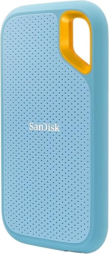 SanDisk Extreme Portable 1TB, 1050MB/s R, 1000MB/s W, 3mtr Drop Protection, IP65 Water/dust Resistance, HW Encryption, PC,MAC & TypeC Smartphone…