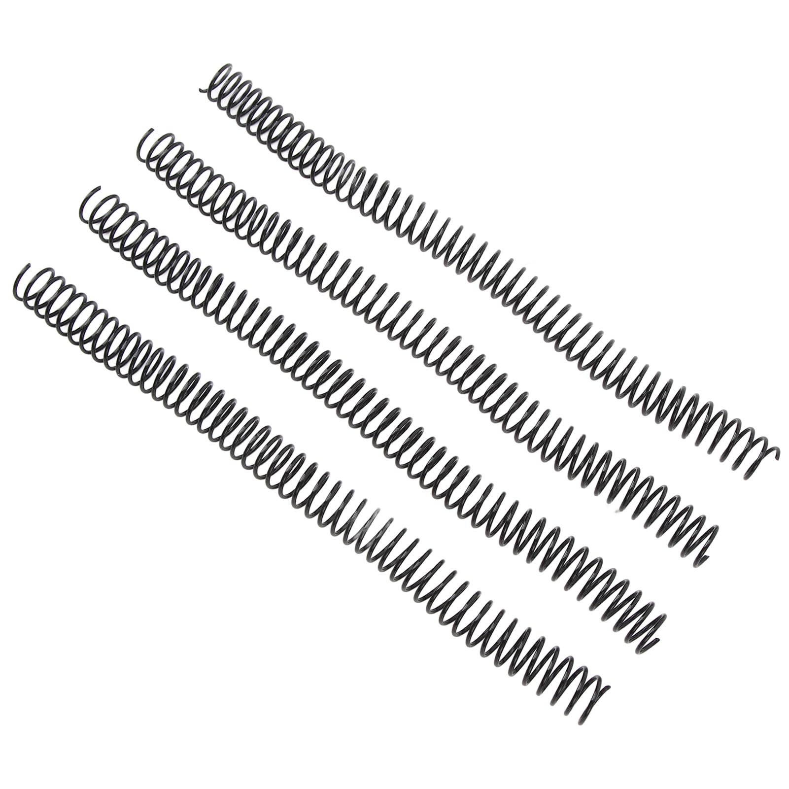 Lot de 100 spirales de reliure 16 mm de diamètre 48 dents 4:1 pour papier A4 (noir)