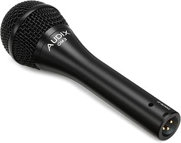 AUDIX OM3 Hypercardioid Handheld Dynamic Vocal Microphone for Stage Singers - Black