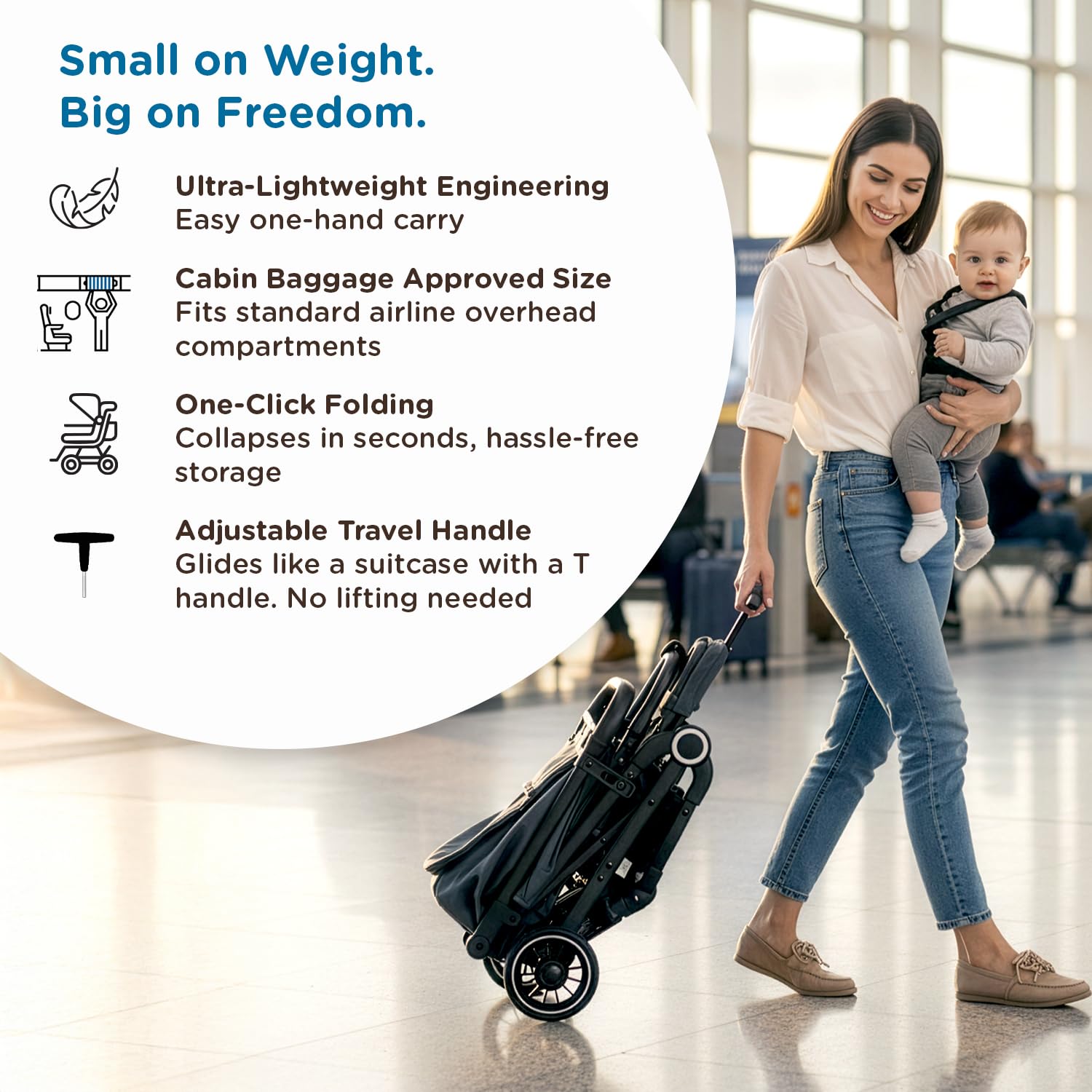 Mee Mee Baby Haven: Lightweight Travel Stroller -2