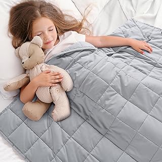 Weighted Blanket 3 lbs, Small Weighted Blanket 3 Pounds, Mini Heavy Blanket Thorw, Breathable Cooling & Warm Blankets, Machine Washable, 36x48 Inches Grey