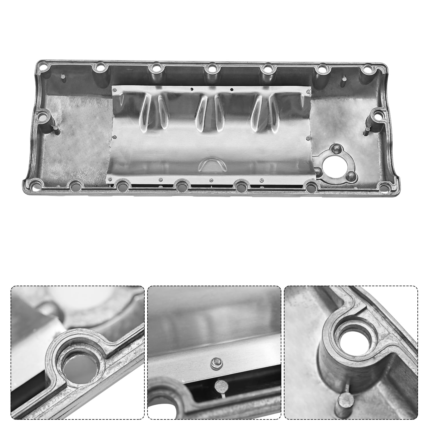070103469A Ventildeckel Kompatibel mit VW Touareg Multivan T5 2.5 TDI 2003-2009 | Zylinderkopfhaube Ventildeckel Für VW Transporter T5 Touareg 2.5 TDI 070 103 469 A,070103469A, 070115315A