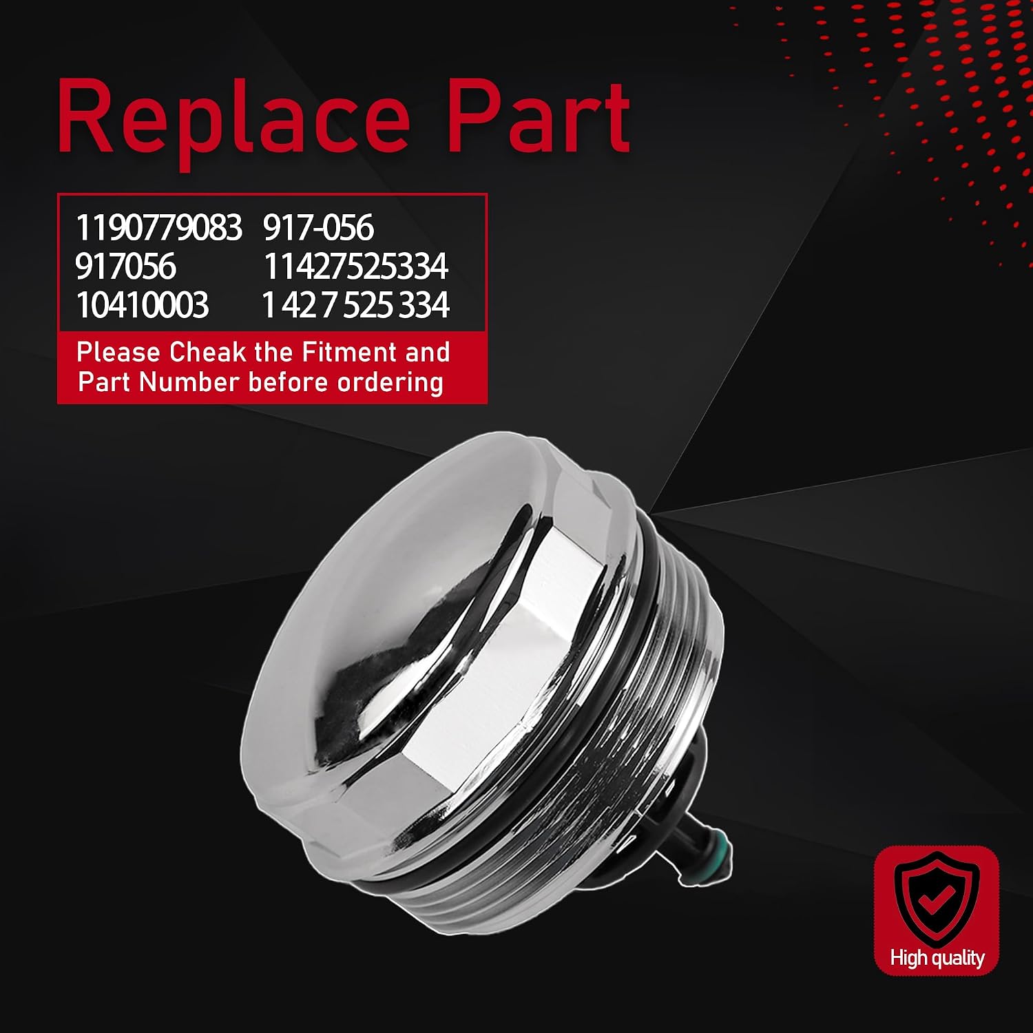 Upgrade Aluminium Oil Filter Housing Cover Cap Compatible With 2006-2018 BMW 128 228 328 330 335 428 435 525 530 535 640 740 X1 X3 X4 X5 X6 740 N52 N20 N54 N55 Replaces 11427525334 917-056