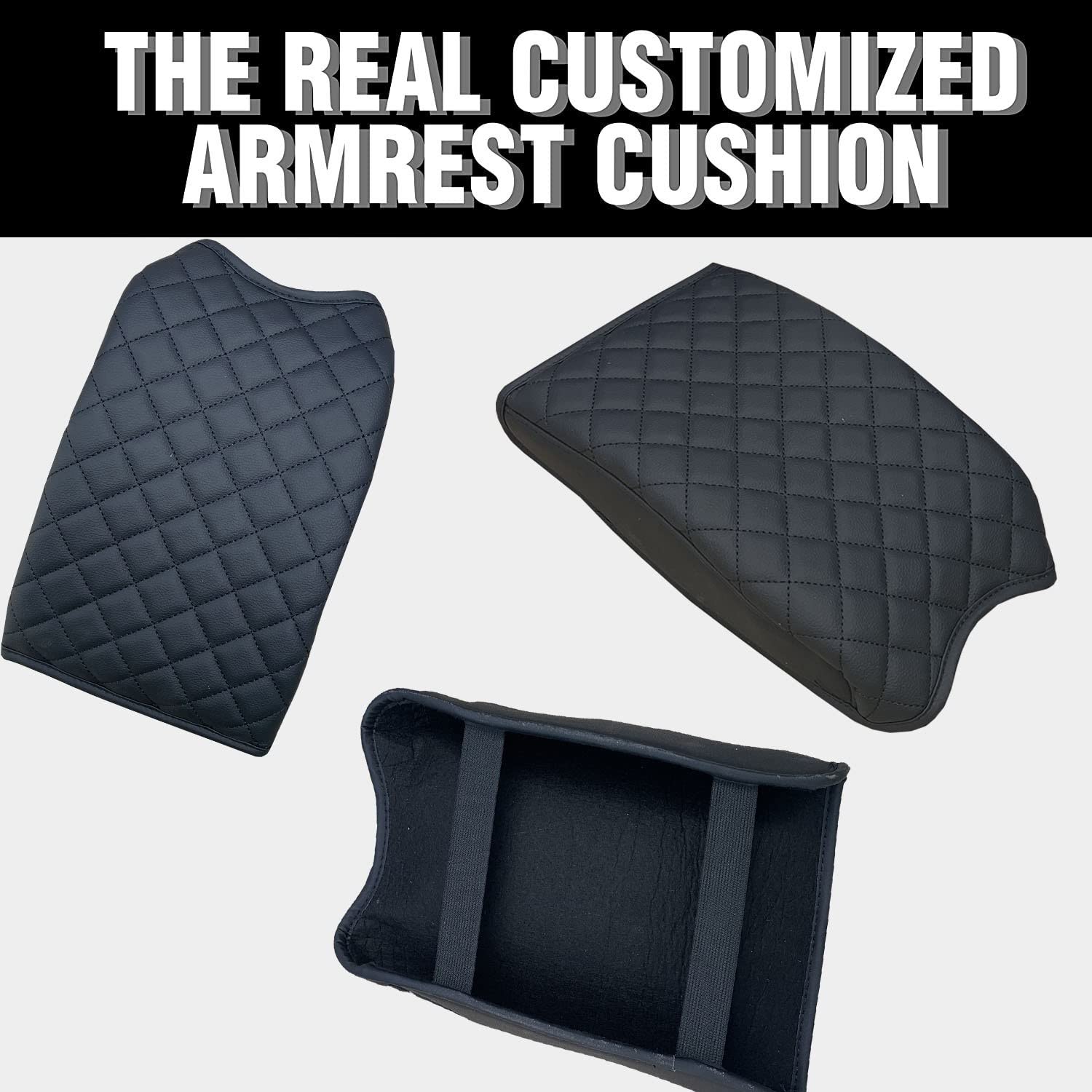 Kohnkd PU Leather Center Console Armrest Cover For Toyota Tacoma (2016-2023) - Cushion Protector