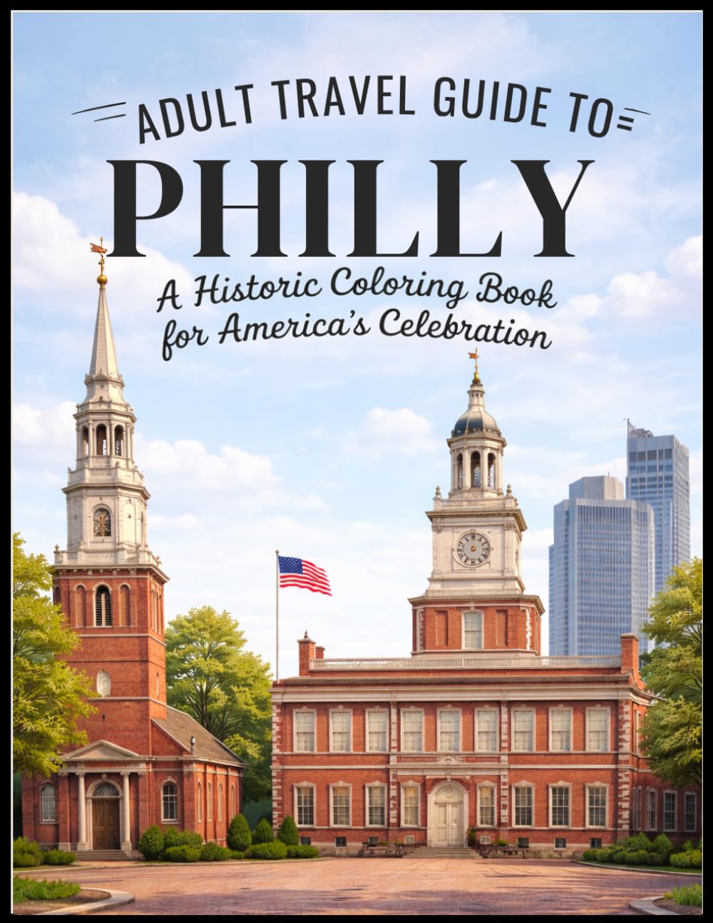 Adult Travel Guide to Philly: A Historic Coloring Book for America's Celebration