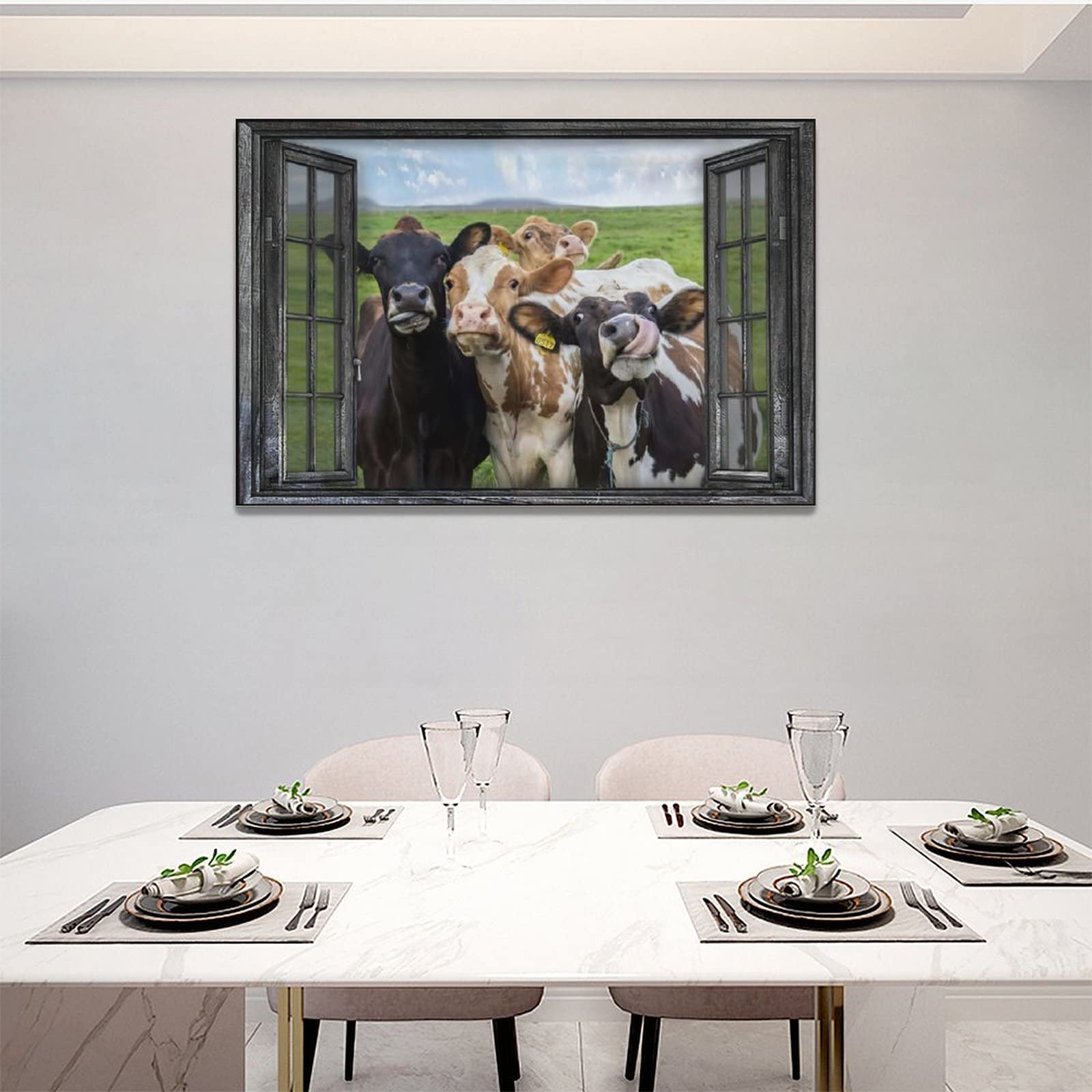 Lienzo Decorativo Para Pared De Vaca De Las Tierras Altas, Imágenes De