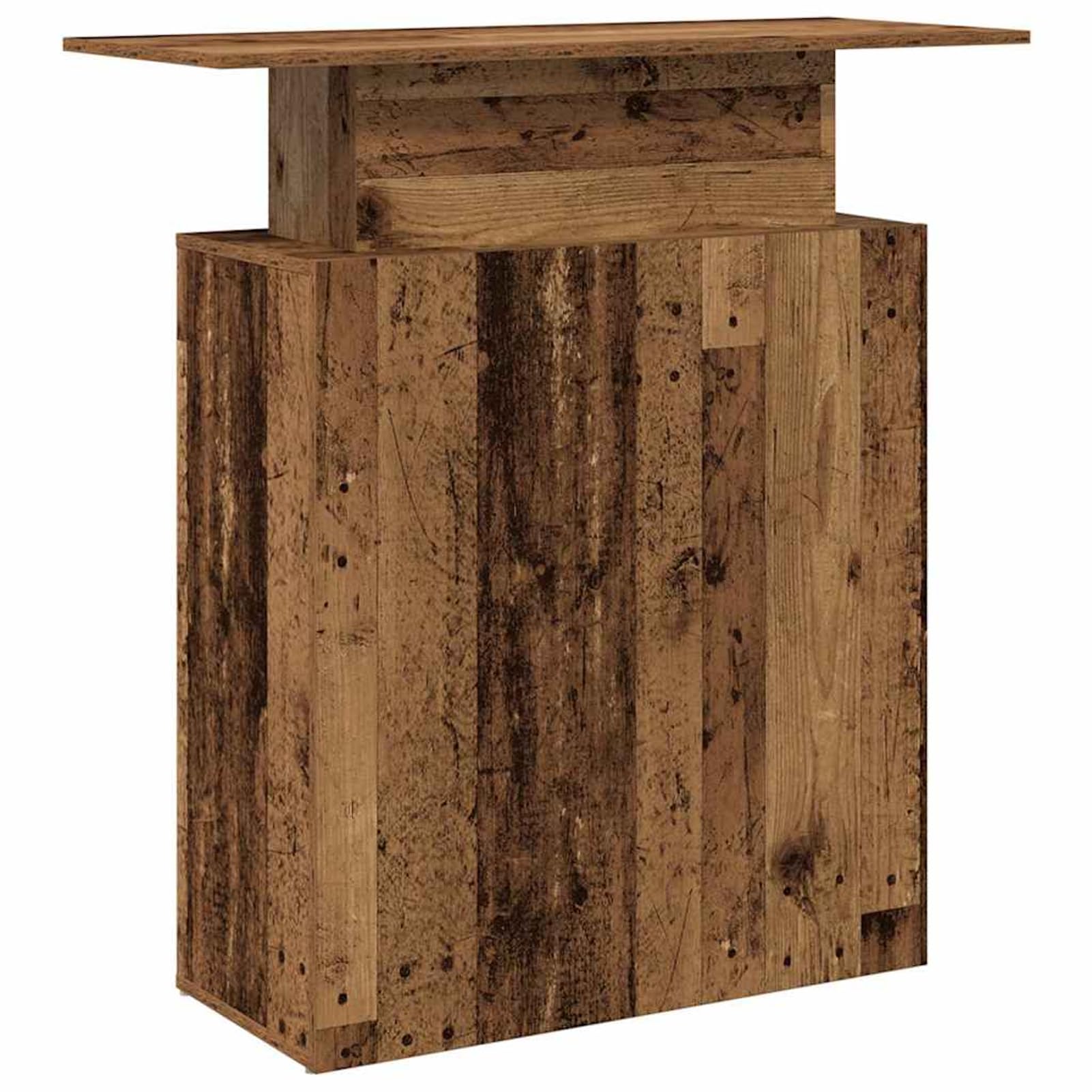 Gecheer Bancone Reception, Design Elegante con Piano Integrato e Spazio di archiviazione, 100x40x104 cm, truciolato, per uffici aziendali, Hotel, cliniche mediche e saloni di Bellezza
