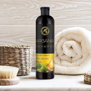 Argan Shampoo 500 ml - Shampoo with Argan Oil - Soft and Smooth Hair - Hair Shine - Hair Care - Scalp Care - for All Hair Types