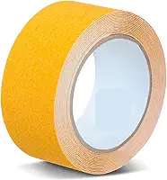 Fita Antiderrapante Sinalizadora 50mmx5m Premium, Resistente a Chuva, Sol e Variações de Temperatura, Felix Magazine (Amarela)