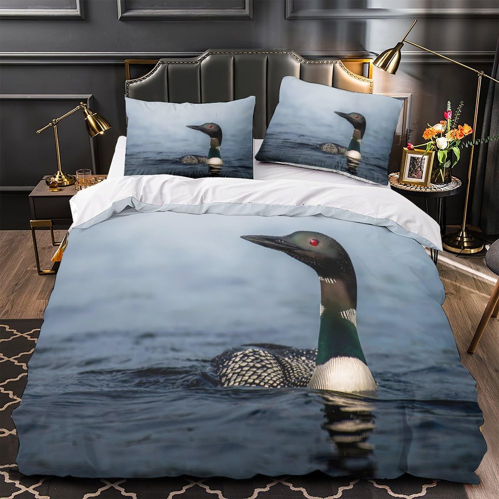Housse de couette imprimé nature sauvage pour une décoration de chambre familiale chaleureuse