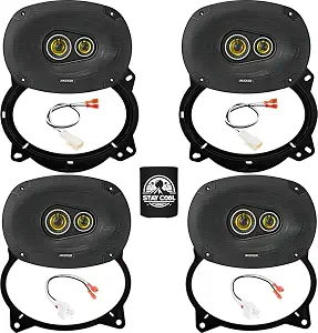 KICKER 6x9" CS Series 3-Way Speaker Kit with Adapters and Harness for Toyota Camry (w/o JBL) 2007–2011