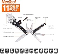 Vista 7 de NexTool W4 Adjustable Ratchet Wrench Multitool, 11-IN-1 Foldable EDC Tool with Pliers, Knife, Saw and Screwdriver, Multi Tool for Camping, DIY, and
