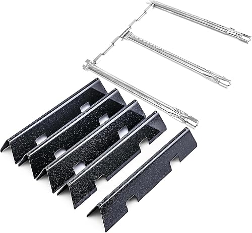 Uniflasy 7636 Barras aromatizantes y 69787 Piezas de repuesto para Weber Spirit & GS4 Spirit II 300 Series Spirit E-310 E-320 S-320 ES330 con