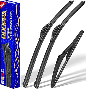 Wiper Blades OEM Quality Windshield - Streak-Free, 26" 18" Pair, Frameless For J-Hook Arms Bosch Icon Wiper Blades - Foto 7