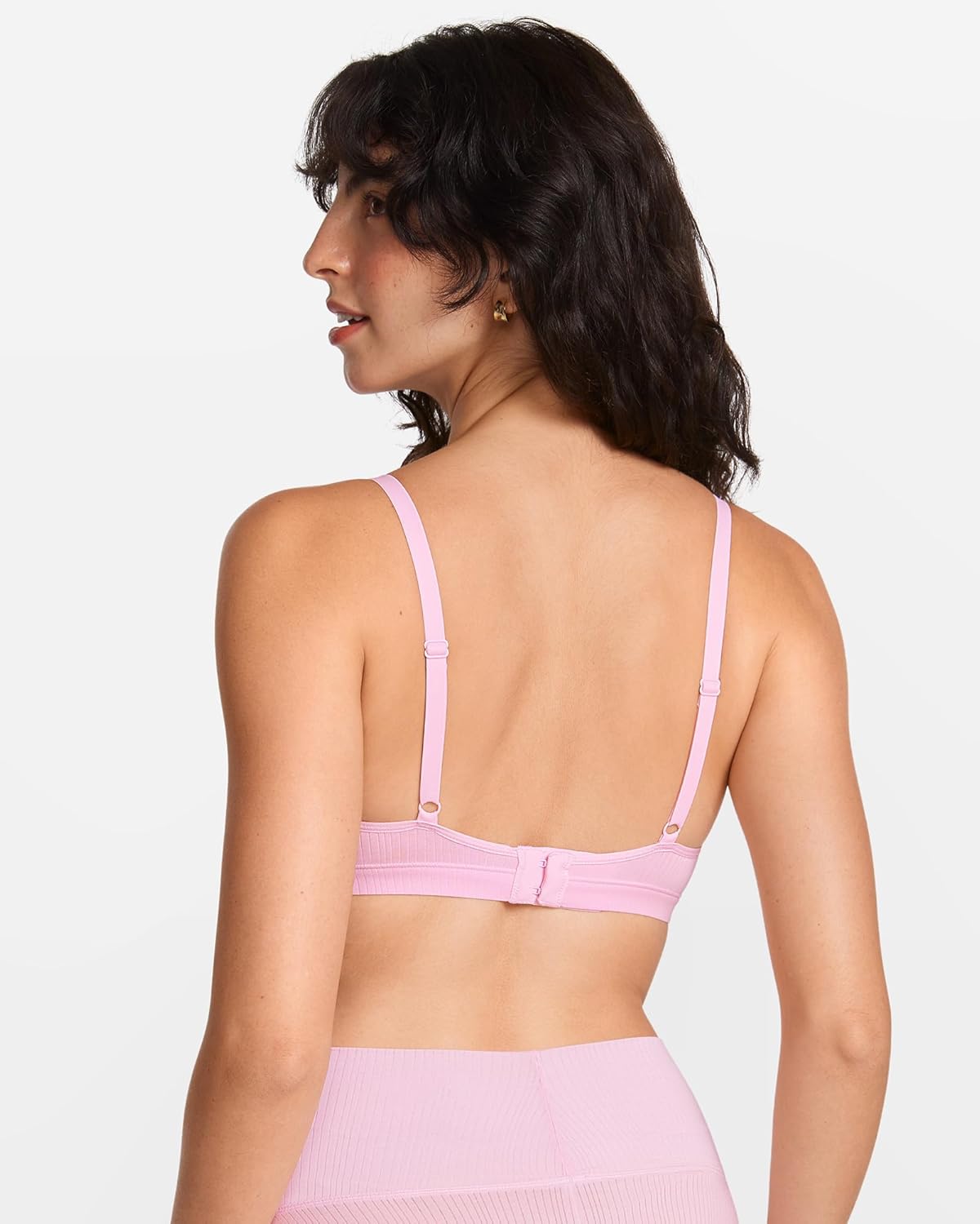 Women's Natrelax No Underwire Comfort Bralette Ribbed Wireless Bra Sleep Unlined V Neck Bras Soft Everyday - Image 2