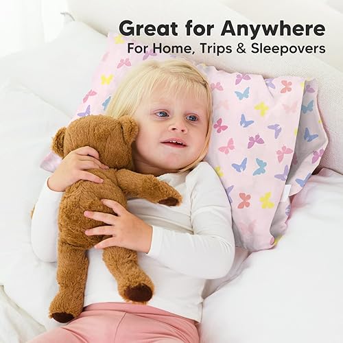 Miniatura 14 de KeaBabies Funda de almohada para niños pequeños de 13 x 18 pulgadas, funda de almohada de algodón orgánico para niños, niñas, funda de algodón suave