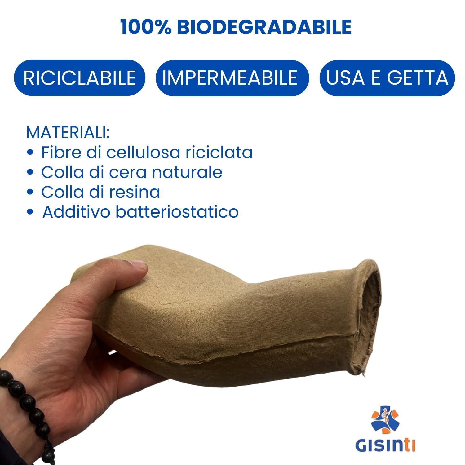 Pappagallo Urinario Uomo Monouso - In Cartone Cellulosa Da 800ml | Tenuta Fino A 4 Ore | Made In Italy - Foto 7