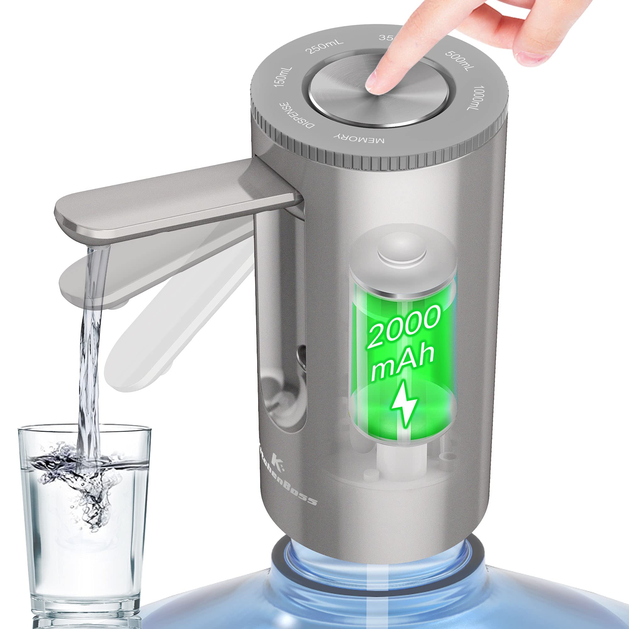 Buy Universal WaterBottle Pump Dispenser 5Gallon KitchenBoss