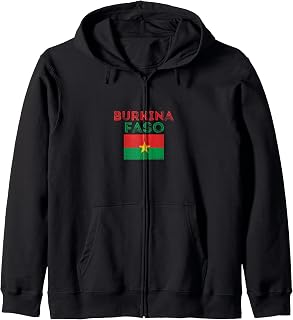 Burkina Fasoan Roots Burkina Fasoan Pride Burkina Faso Zip Hoodie
