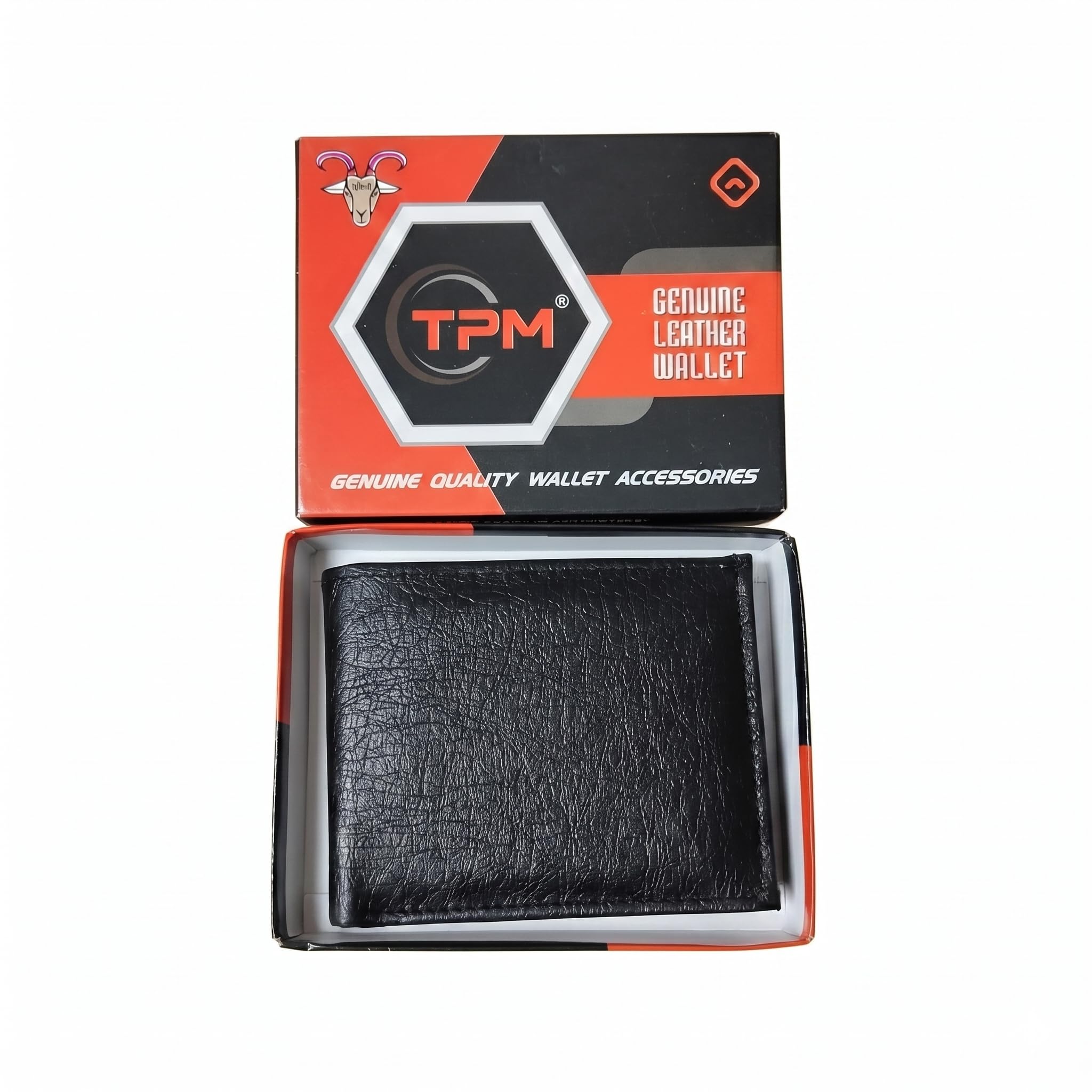 Men Classic Black Artificial Leather Wallet - Sleek Matte Finish-image-4