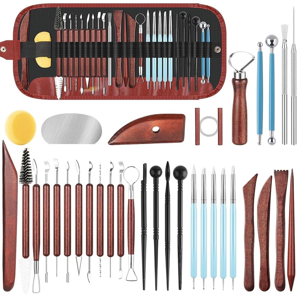 Ijsdnvjndx As Shown Clay Tools Sculpting Set For Pottery, 36Pcs For Pottery Tools And Supplies, Ceramic Polymer Tools Kit, For Pottery Wheel,Carving