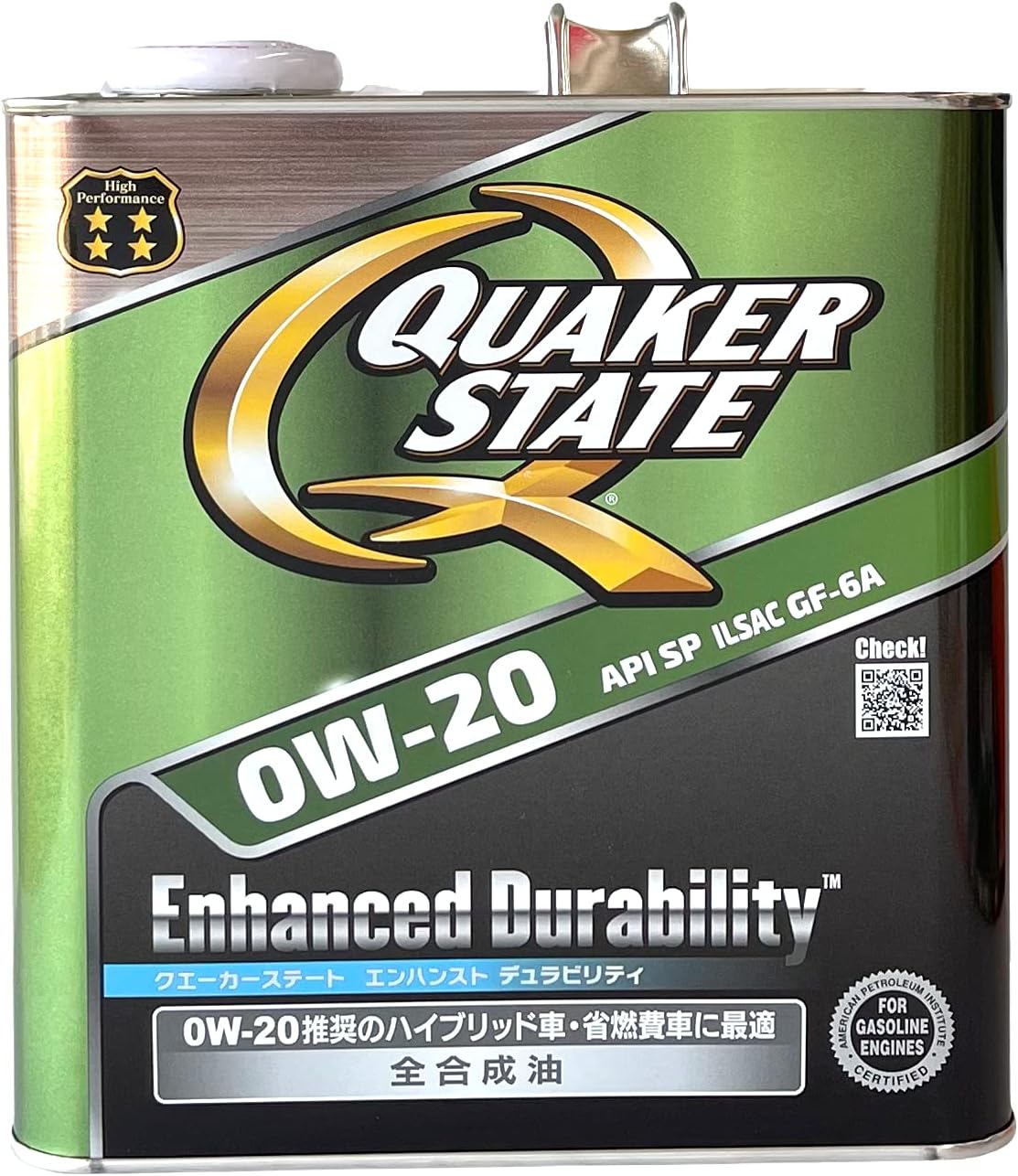 Amazon クエーカ ステート エン ハンスト デュラビリティ 0 w 20 0 w 20 sp gf 6 a 荷姿 3 l 品番