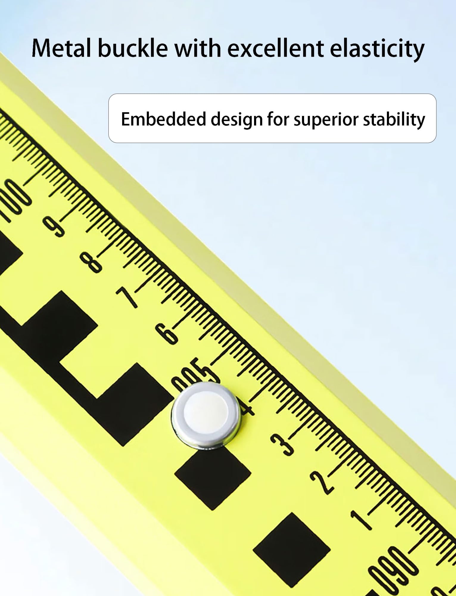 Vara de medición telescópica de Aluminio (7 m, Escala de 1 mm) con Bolsa de Transporte para topografía y construcción.