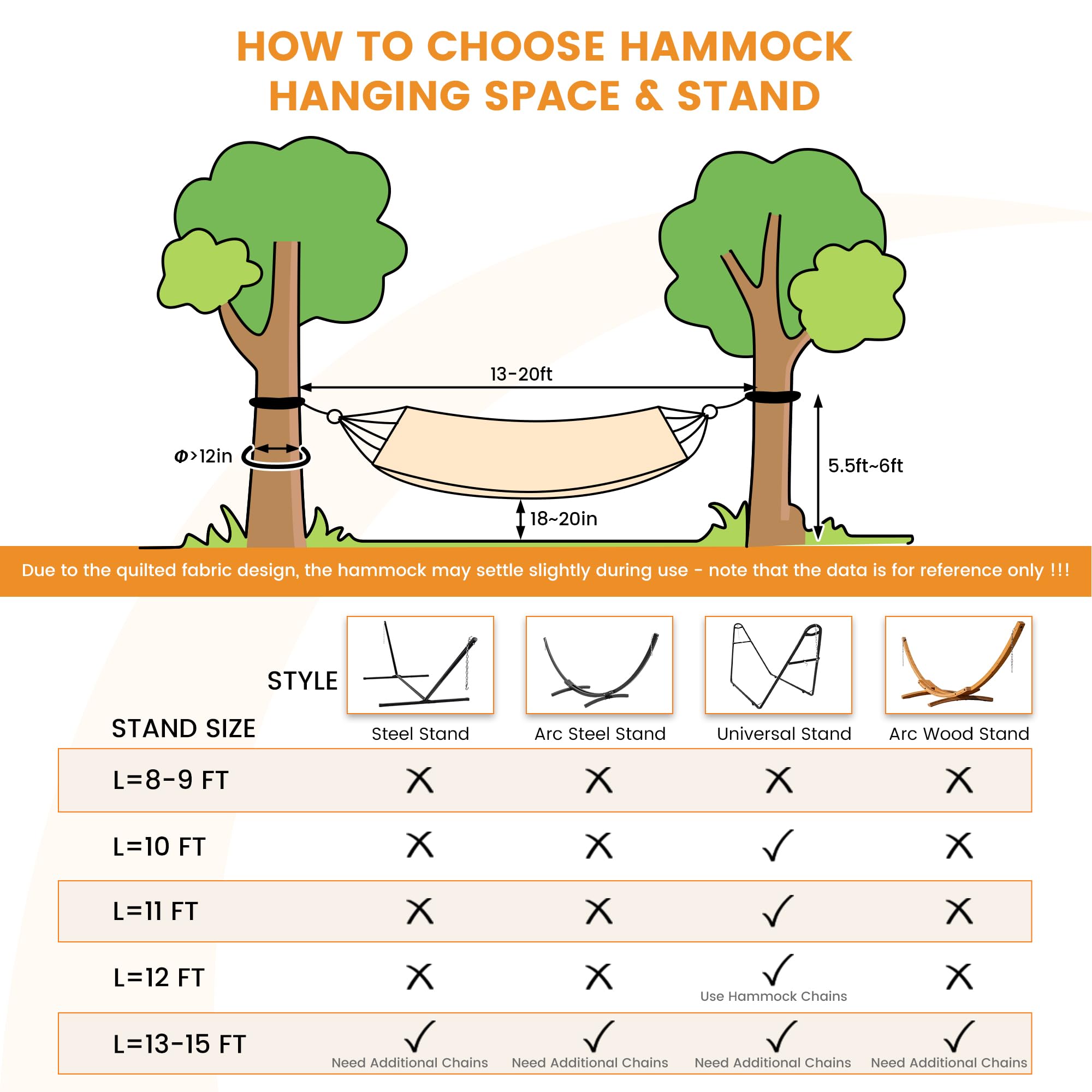 Lazy Daze Hammocks Amaca doppia in tessuto trapuntato da 3,7 m con barra di spalmatura in legno duro, cuscino staccabile e moschettoni per esterni, amaca per 2 persone per esterni, capacità 204 kg
