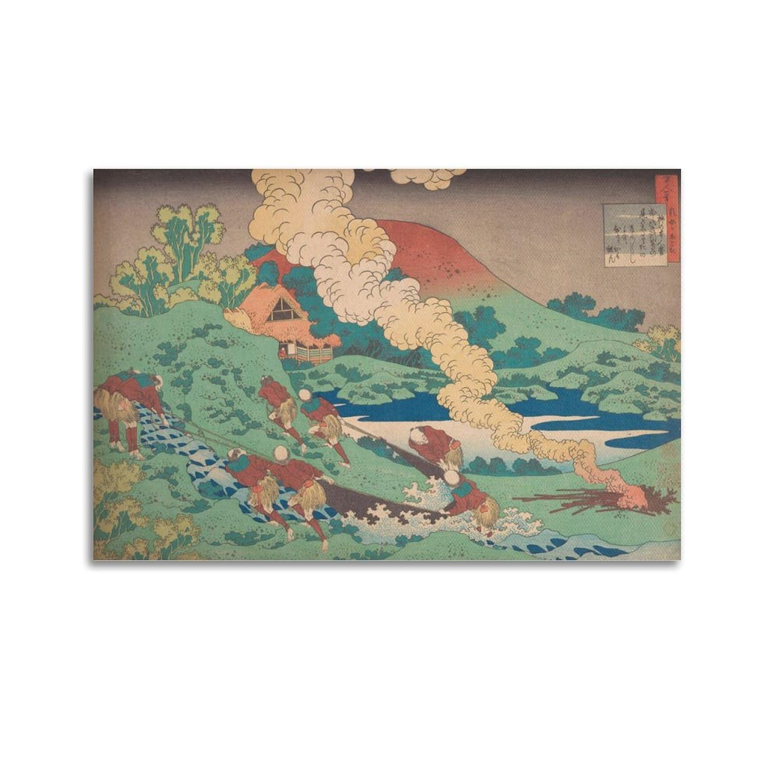 xiaoxiaoshen Hokusai Woodblock Japanese Landscape Canvas Poster Wall Art Prints Room Aesthetic Murals Bedroom And Living Decorations 20x30inch(50x75cm)