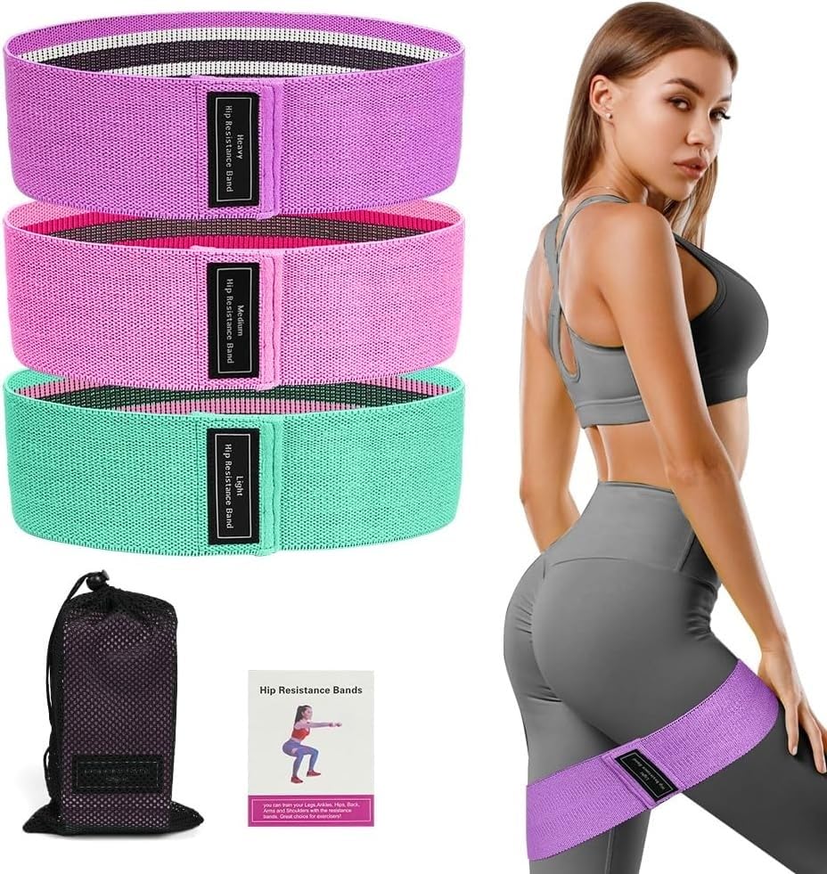 Flintronic Resistance Hip Bands, 3PC Resistance Bands, Fitnessbänder Set...