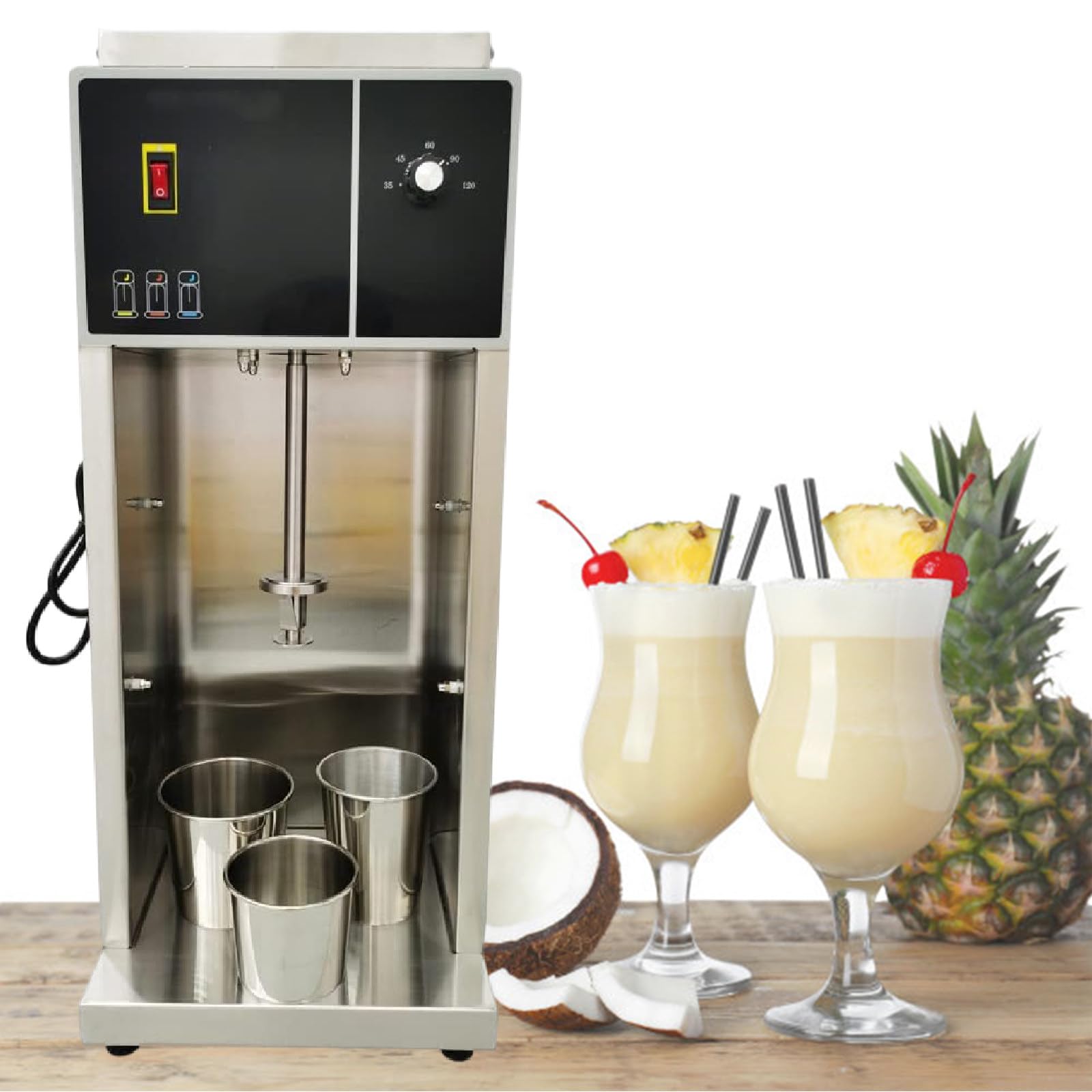 GYKOZY Heavy-Duty Commercial Ice Cream Machine for Gelato & Milkshakes, 3200 RPM Blender for Yogurt & Ice Cream, Durables & Efficient Dessert Maker