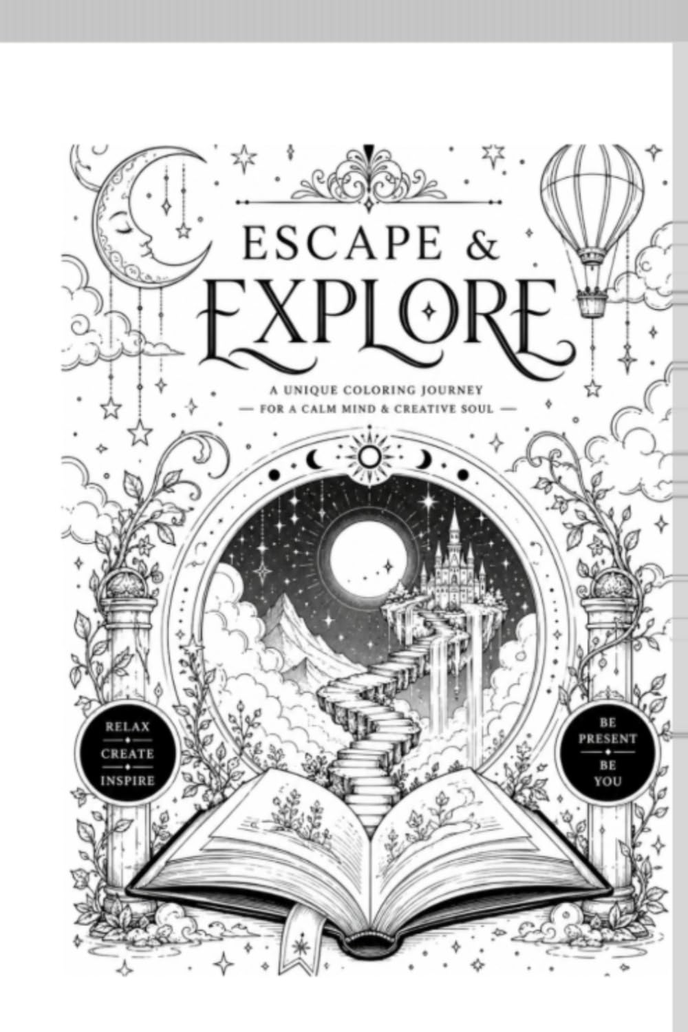 Escape & Explore: A Cozy Coloring Journey for Calm Minds & Creative Souls