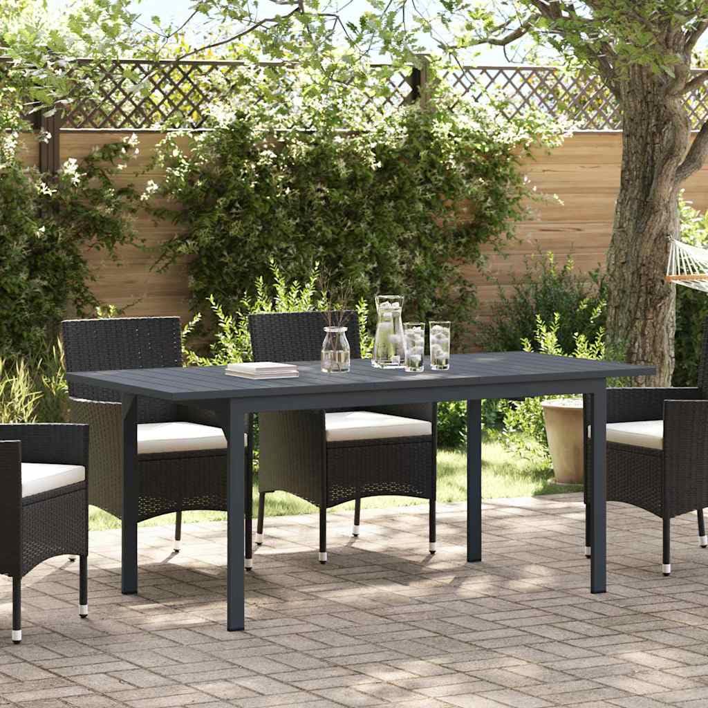 vidaXL Tavolo da Giardino Estensibile per Fino a 6 Persone, con Lunghezza Regolabile 140-180 x 80 x 76 cm, Perfetto per Esterni. Ha Un Design Moderno, è in Alluminio Resistente e ha Una Finitura Gri