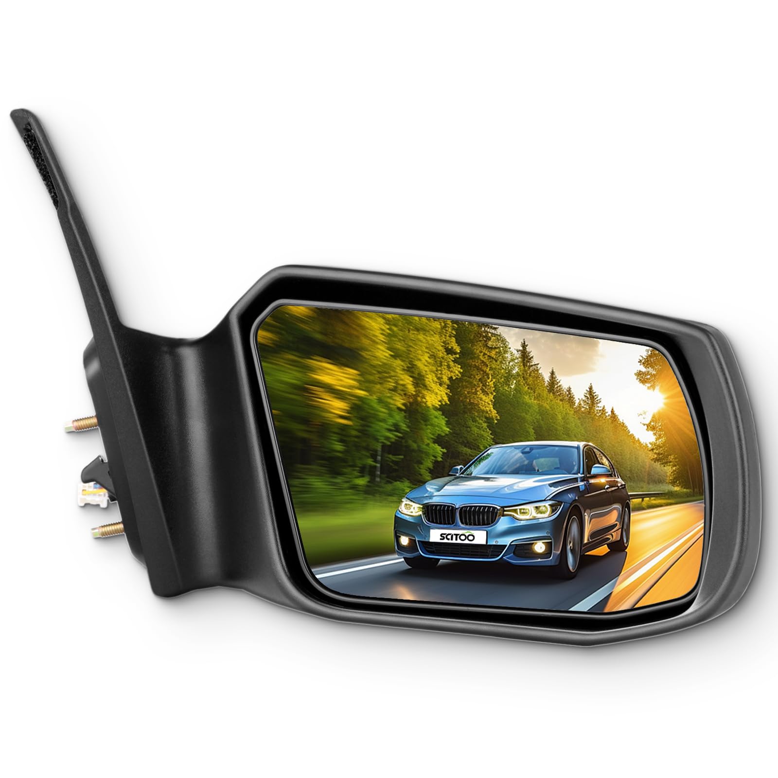 SCITOO Passenger Side Mirror Compatible with 2007 2008 2009 2010 2011 for Nissan Altima with Power Controlling Non-Folding Right Side View Mirror