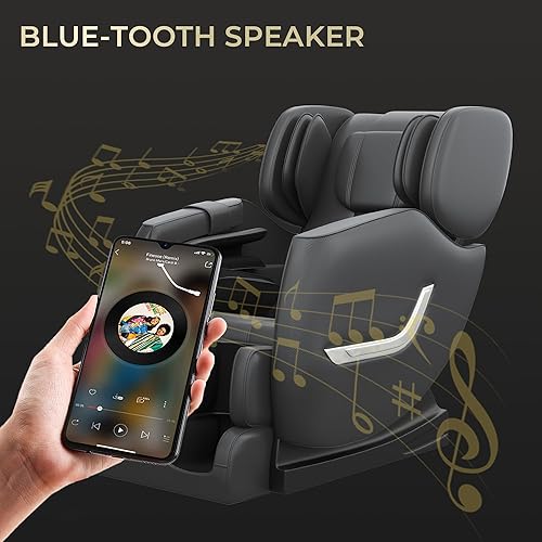 Miniatura 3 de SMAGREHO Nueva silla de masaje, gravedad cero y masaje de bolsas de aire de cuerpo completo, 6 modos automáticos, 8 rodillos de masaje de punto fijo