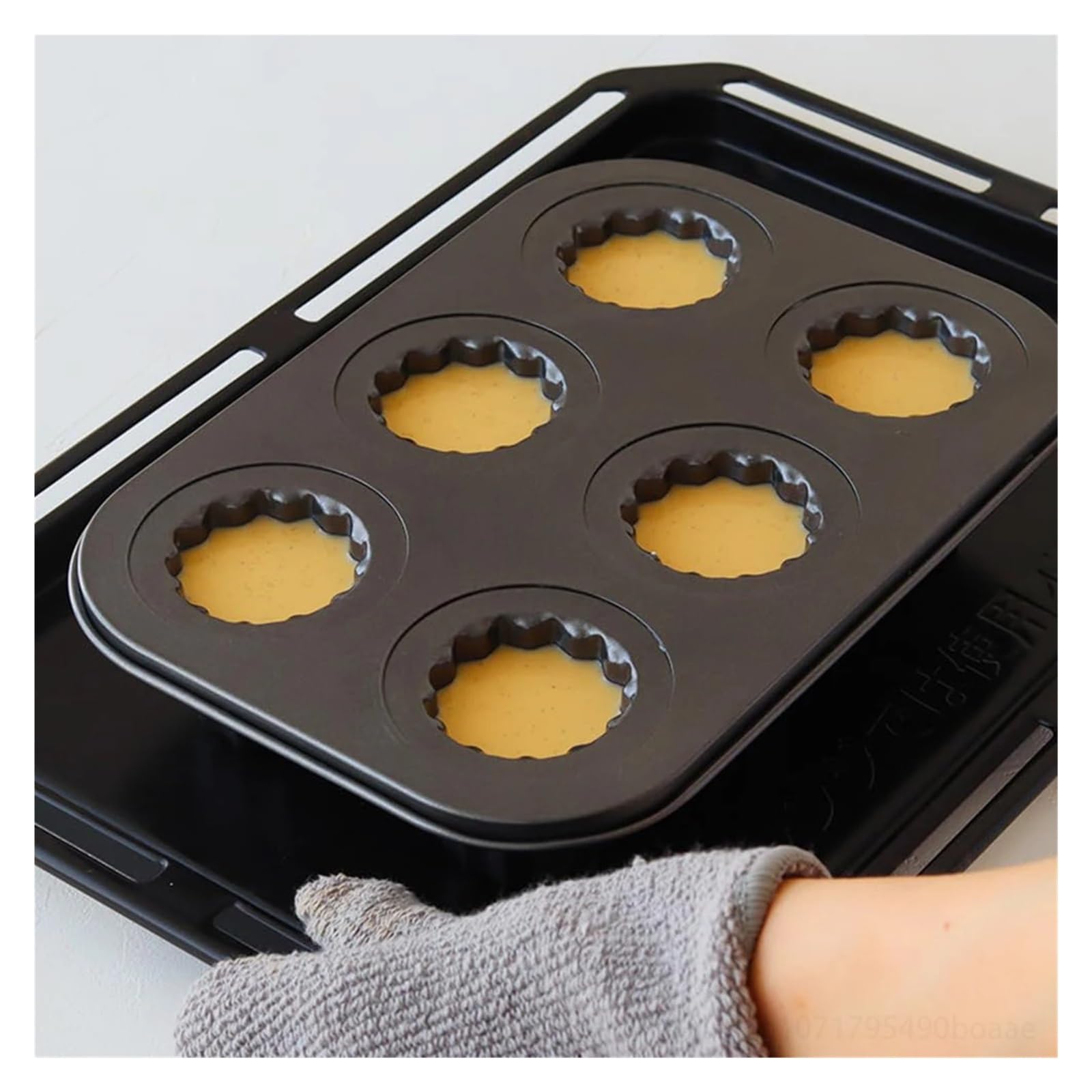 Générique Moules à cannelés 6/12 cavités en acier carbone, moules cannelés antiadhésifs for cupcakes, muffins, gâteaux, ustensiles de cuisine(12-Cavity)