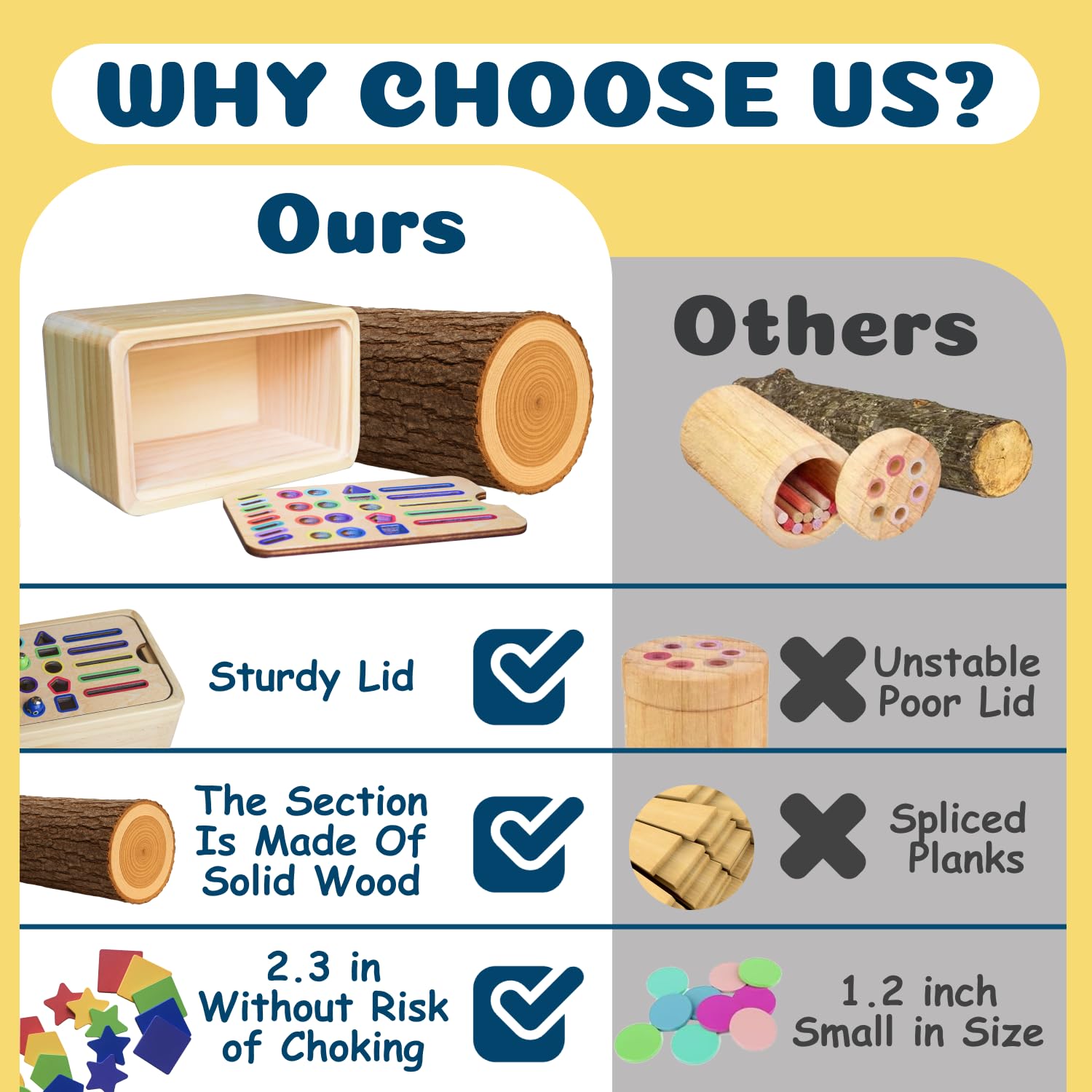 OAR Montessori-Aktivitätsspielzeug aus Holz für Kleinkinder – Multi-Fähigkeiten-Lernset mit Farbsortierung, Stapeln, Feinmotorikaktivitäten, kreatives, logisches und pädagogisches Geschenk für Jungen