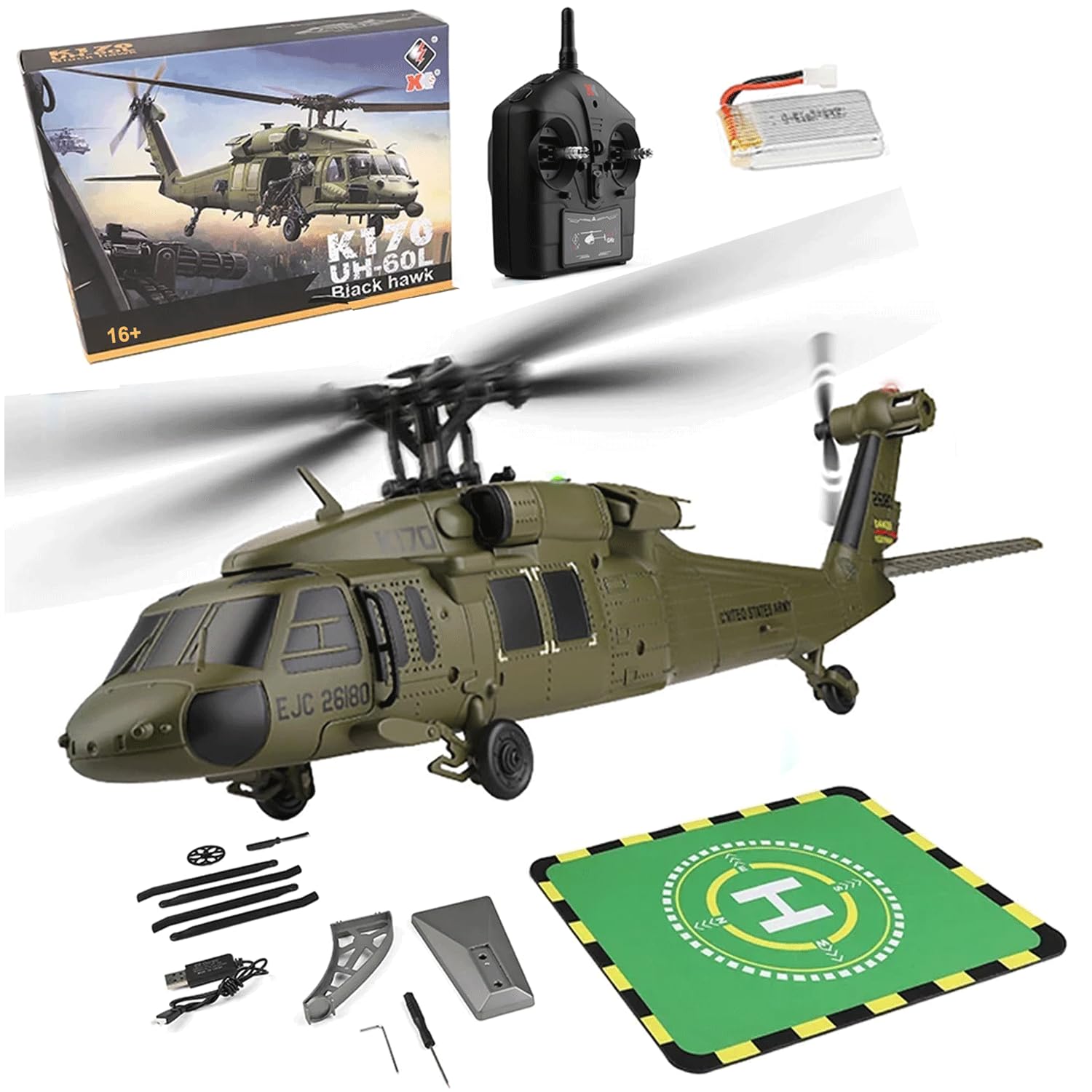 Spur N | Hubschrauber Polizei 1:160 Mit Motor | Helicopter Mit Unterflurantrieb