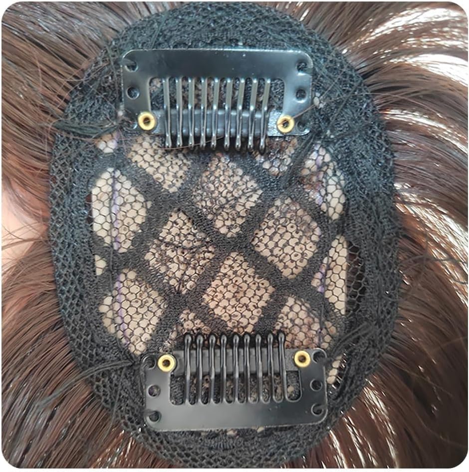 Topper Middle Side Part Hair, Hairs Toppers for Women Hair No Bangs (Light Brown) - Image 3