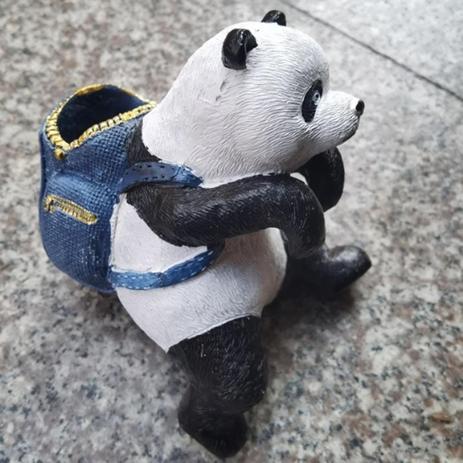 Panda Statue Aquarium Ornament Hanging Animal Ornaments Decor Climbing Sculpture for Aquarium Lover Balcony Patio Flowerpot