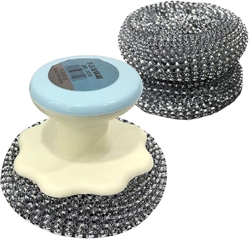 Brosse à récurer de cuisine – Brosse à vaisselle avec poignée amovible, nettoyeu