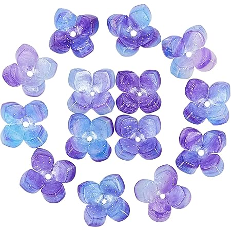Amazon 10個入り ミックス フロッキーアクリル ビーズキャップ 3弁の花 花びら ふわもこ アクセサリーパーツ ジュエリー用 Diy ハンドメイド 手芸材料 手作り素材 クラフト用品 22x23x8mm ビーズ ストーン 通販