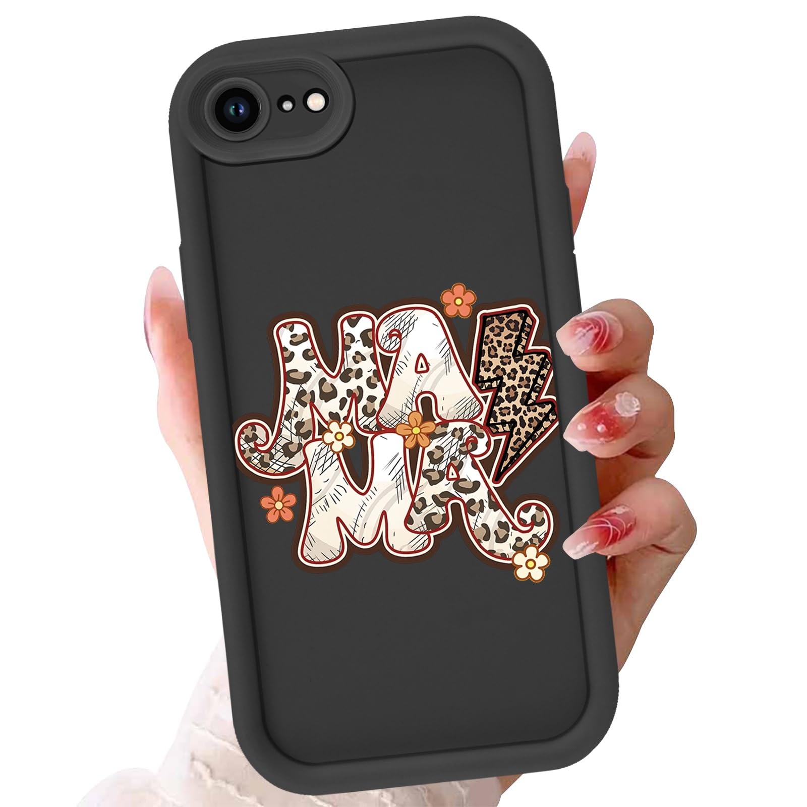 Coque iPhone 16e et 17e silicone TPU motif Mama Leopard - 8