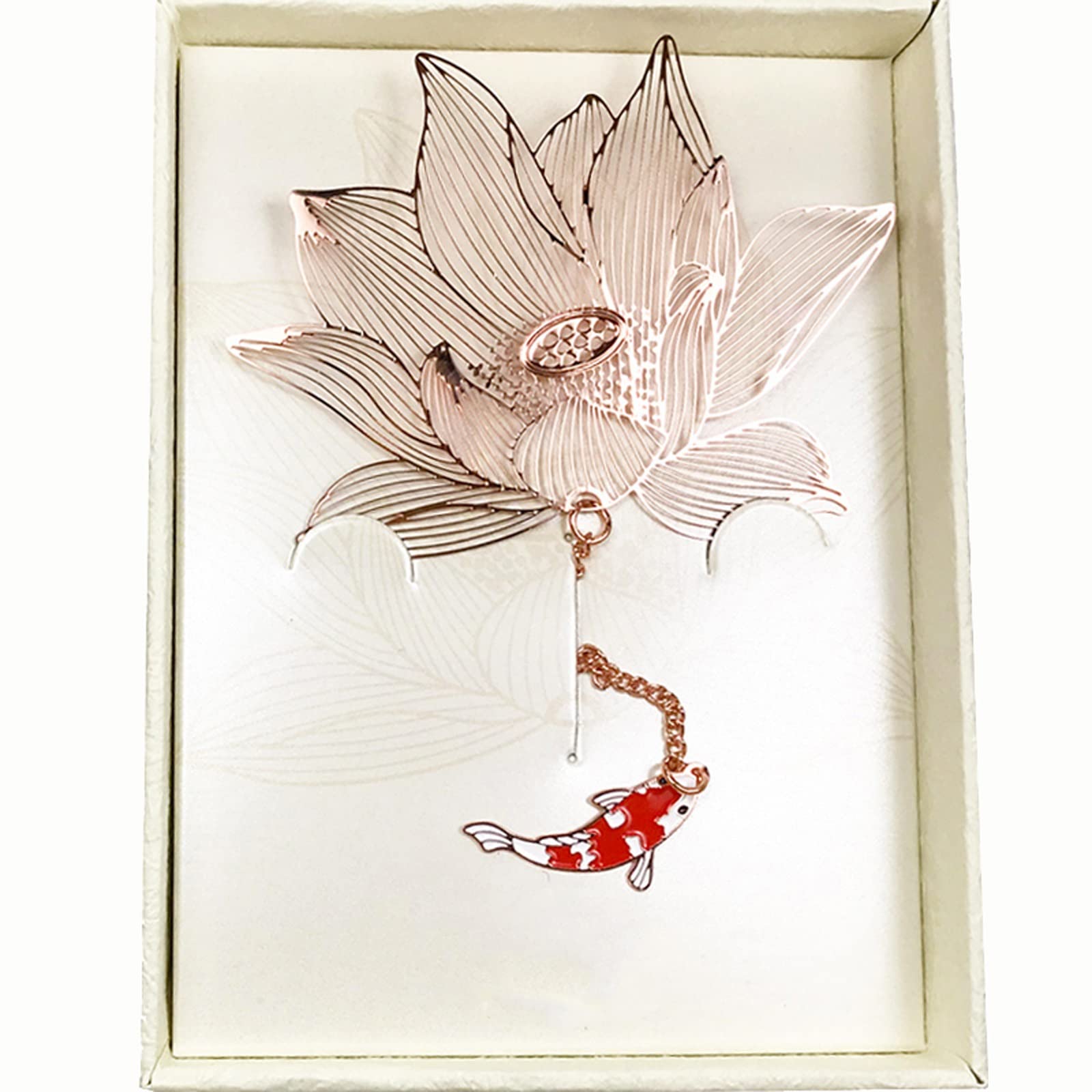 Souvenir-Lesezeichen aus Metall mit Lotusmotiv, exquisiter hohler Lotus, literarischer chinesischer Stil, Geschenk for Tag des Lehrers, Lese-Lesezeichen,Lesezeichen
