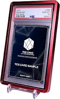 PSA鑑定カードホルダー用 MagneticHolder（マグネットホルダー）UVカット率99%以上 特殊コーティングGlass採用 高級アルミ合金フレーム PSA収納 ケース PSAマグホ (PSA対応レッド)